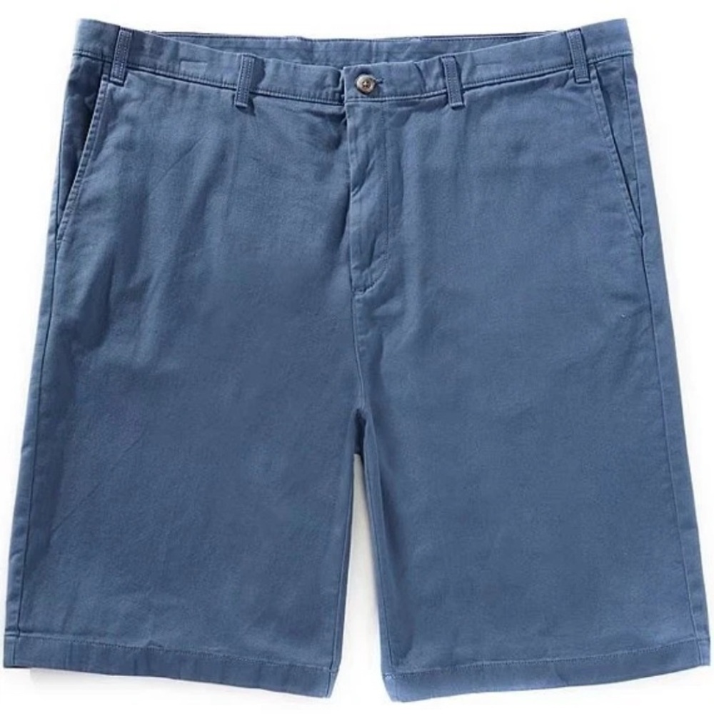 NEW Big Mens Size 46 Roundtree & Yorke Chino Shorts Cotton (9" Inseam) V. Blue
